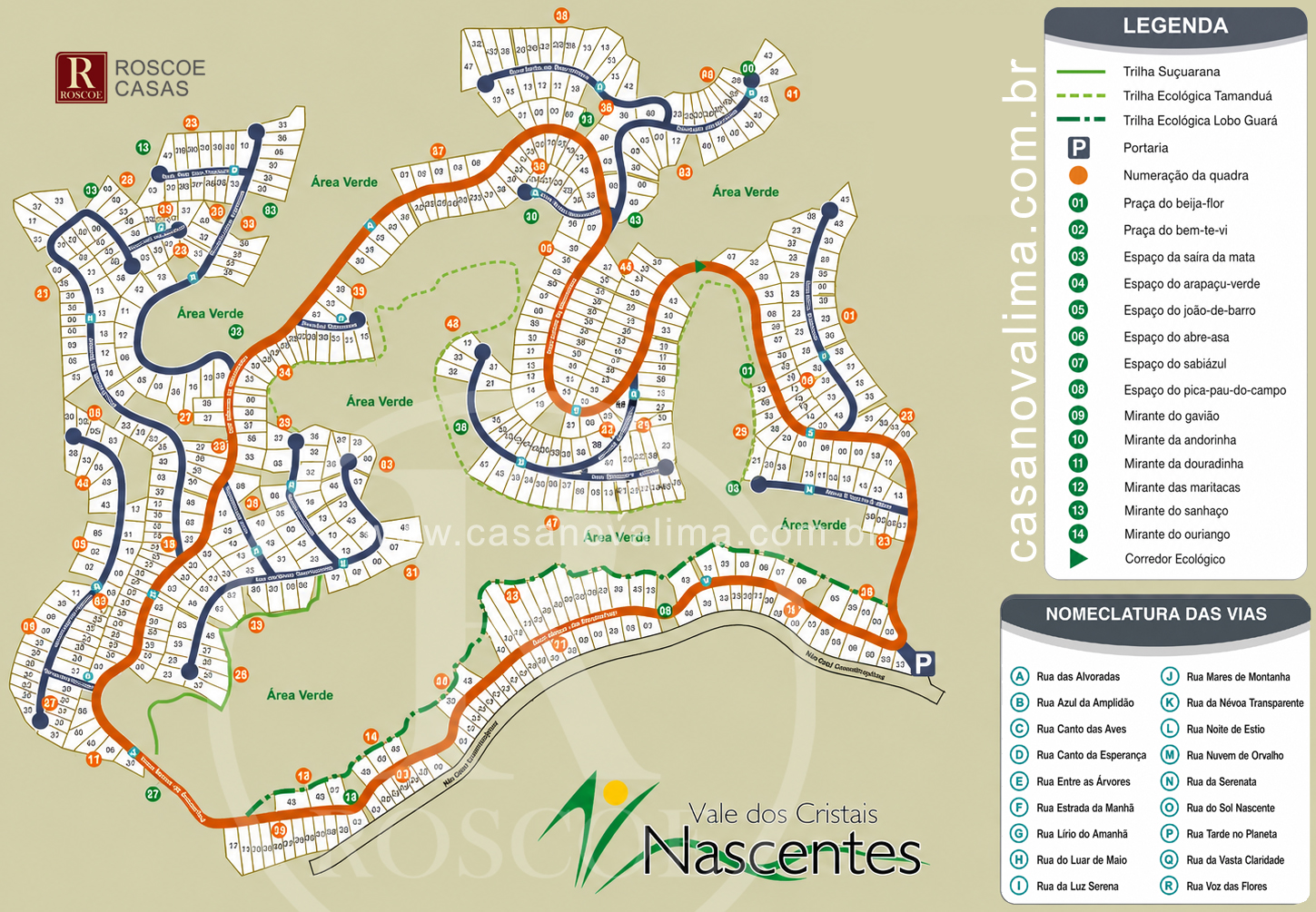 masterplan do condominio nascentes