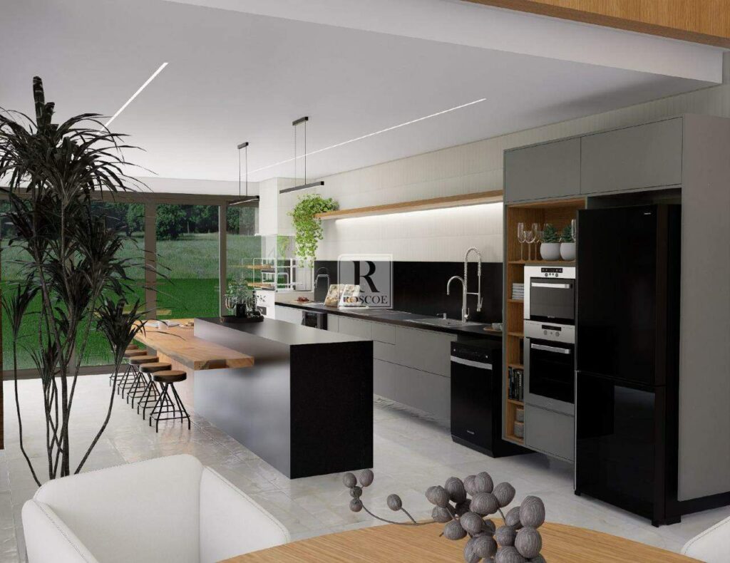 Casa linear com 4 suítes no condominio Alphaville