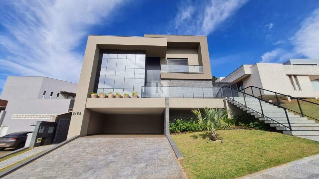 Casa moderna a venda no Alphaville Lagoa dos Ingleses com 4 suítes