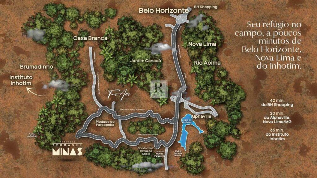 Terreno com 20,50 hectares, em Piedade do Paraopeba, à 40min do BH Shopping